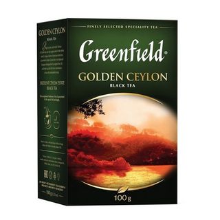 ჩაი "გრინფილდი" დასაყ. შავი გოლდენ ცეილონი 100 გრ / 4605246003516