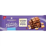 Шоколад Millennium Very Peri молочний з шоколадною начинкою, печивом та арахісом 270 г