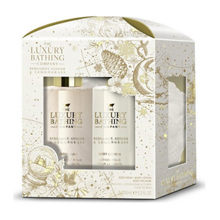 გრეის კოული - სასაჩუქრე ნაკრები Glam. Glow Bergamot შხაპის გელი/ტანის ლოსიონი/ტანის ღრუბელი 4662 Glamorous Glow - 100ml Body Wash. 100ml Body Lotion  Body Polisher