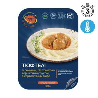 Тюфтелі зі свинини з картопляним пюре, TM «Meal Time», 350 г