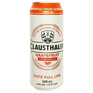 Пиво Clausthaler Grapefruit світле, безалкогольне 0,5л., 0,25% з/б