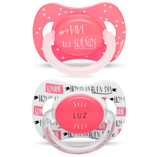 სუავინექსი - მატყუარა სილიკონის ანატომიური ღამის ვარდისფერი /6-18თვ/  #2 4521 SUAVINEX   ANA NIGHT SOOTHER S 6/18M 2U  L1 4521