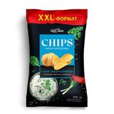 Чіпси 200г Своя Лінія картопляні зі смаком сметани із зеленню