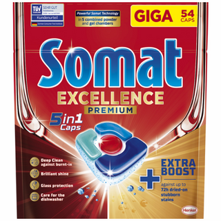 Капсули Somat Exellence 5в1 54шт для посудомийної машини
