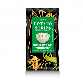 Картопляна соломка 75г Своя Лінія зі смаком сметани із зеленню