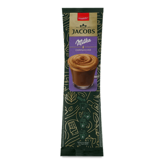 Напій кавовий Jacobs 3 в 1 Milka Cappuccino 18г
