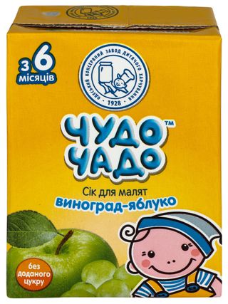 Сік ЧУДО ЧАДО з 6міс.виноград-яблуко / 200мл
