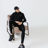 KALENJI КРОССОВКИ ДЛЯ БЕГА МУЖСКИЕ RUN ACTIVE GRIP ЧЕРНО-СЕРЫЕ Черный  EU4 2052