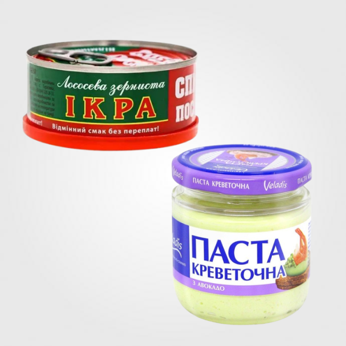 Ікра, рибні пасти