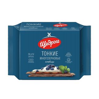 Хлебцы Щедрые Многозерновые Тонкие 170 Г