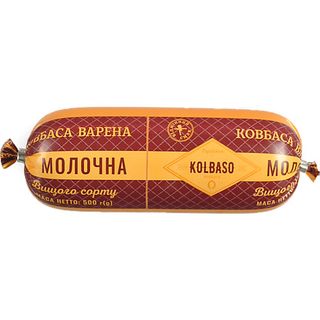 Ковбаса Kolbaso 500г молочна вар в.с п.о