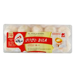 კვერცხი 1კატ 10ც დილა