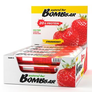 BOMBBAR პროტეინ ბარი – მარწყვით, 60გრ
