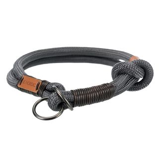 Нашийник BE NORDIC нейлон S–M, 40cм/d8мм, сір./коричн.