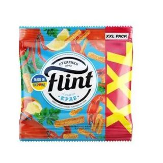 Сухарики Flint пшенично-житні зі смаком крабу 140г