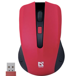 Defender Accura Mm-935 Wireless Optical Mouse, Red Უკაბელო Მაუსი