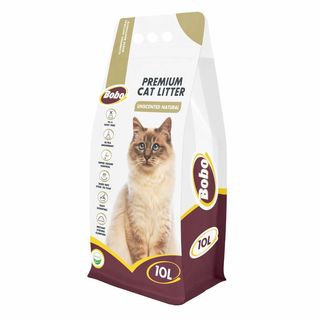 Bobo პრემიუმ კატის ქვიშა (სურნელის გარეშე) 10ლ.