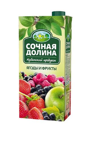 წვენი "სოჩნაია დოლინა" კენკრა და ხილის ნექტარი 0.95ლ