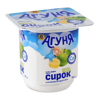 Сирок «Агуня» банан-яблуко 3,9% 90г
