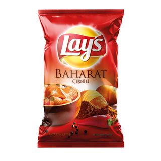 ჩიფსი / ლეისი ცხარე წიწაკით და ყველით შეზავებული სიმინდის /  102გრ