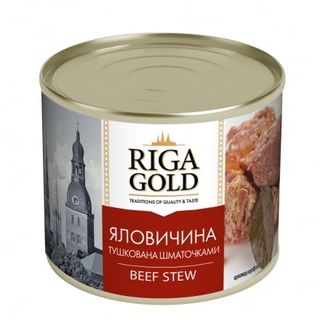 Консерва 525 г RIGA GOLD говядина тушенная