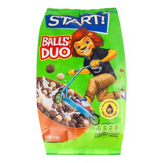 Сухий сніданок START Кульки шоколадні DUO / 500г