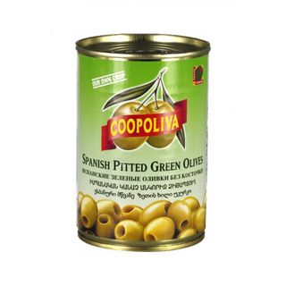 8410522000518 ზეთისხილი მწვანე უკურკო A-300 /კოპოლივა/ 405 გრ