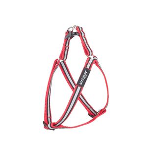 Шлея Amiplay для собак Shine регульована світловідбивна червона L 40-75 см/20 мм