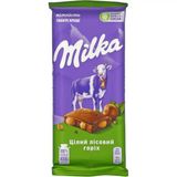 Шоколад Milka молочний з цілим горіхом 90 г