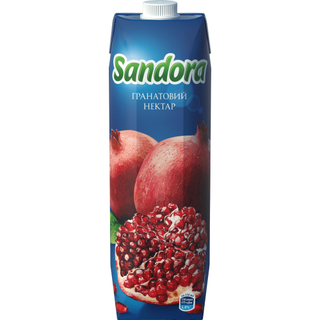 Гранатовий нектар Sandora освітлений пастеризований 0.95л