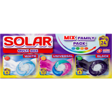 Капсули для прання Solar Multi box для білих, універсальних та темних речей 24 шт