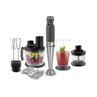 Sencor SHB 5501CH 9 in 1 Hand Blender,20 Level, TITANIUM QuadBlade Technology, Power Input 1 000 W, Extra Quiet DC Motor,800ml, 1250 ml Beaker with Li (106201)