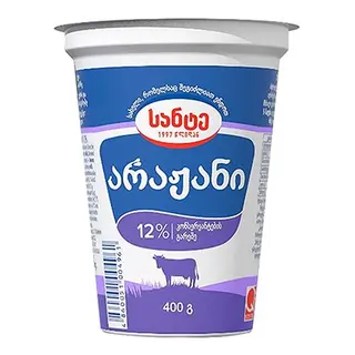 სანტე არაჟანი ნაღებით 12% 400 გრ/4860051004961