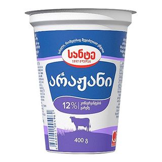 სანტე არაჟანი ნაღებით 12% 400 გრ/4860051004961