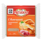 მდნარი ყველი ლორით ფენა  /პრეზიდენტი/ 150გრ