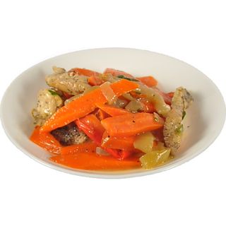 Куряче філе з овочами (за 100 г.)