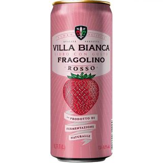 Сидр Villa Bianca Fragolino Rosso червоний солодкий міцний газований 7-8.5% 330 мл