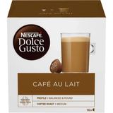 Кава мелена в капсулах Nescafe Dolce Gusto Cafe Au Lait 16 шт по 10 г