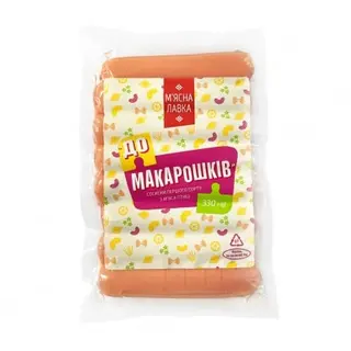 Сосиски 330 г М'яcнa лaвкa/Своя лінія До макарошків вap вак/yпaк