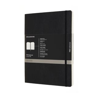 Записник Недатований Moleskine Pro Великий / Чорний М'який