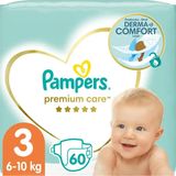 Підгузники дитячі Pampers Преміум Міді 3 6-10 кг 60 шт