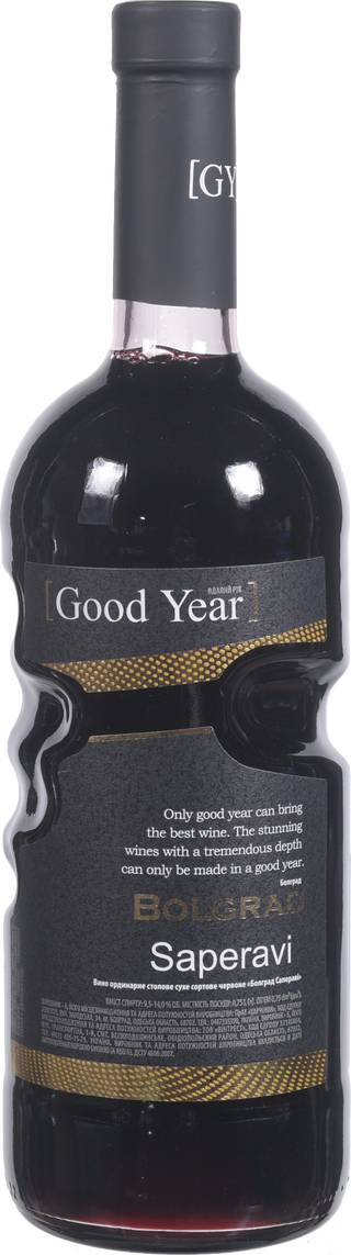 Вино Болград Good Year Сапераві 0,75 л сух. червон.