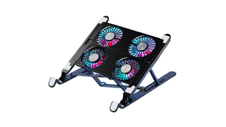 Gaming Laptop Cooler Folding Fan with 4 Fans