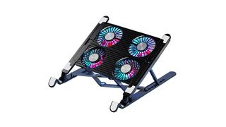 Gaming Laptop Cooler Folding Fan with 4 Fans