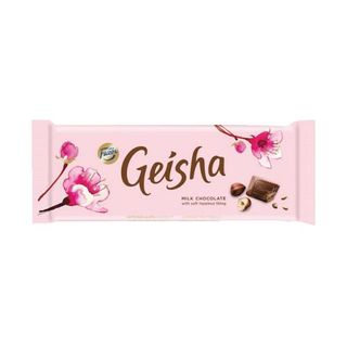 რძიანი შოკოლადის ფილა /ფაზერი/  გეიშა" თხილით  20*100 გრ 