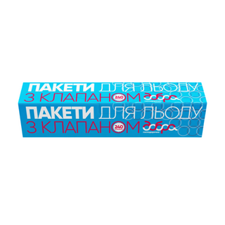 Пакети для льоду з клапаном Добра господарочка 240 шт