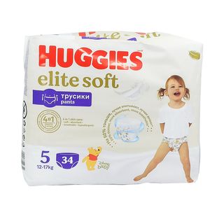 Huggies - ჰაგისი ელიტ სოფტი ტრუსი 12-17 კგ 34 ცალი 9354