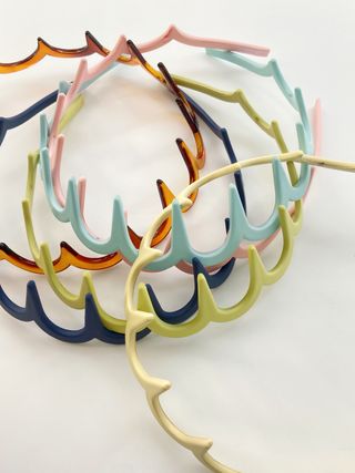 თმის აქსესუარი/Zigzag Wavy Toothed Hair Hoop (1 pc)