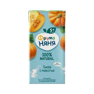 Фрутоняня, Нектар Фрутоняня 200Мл Тыквенный С Мякотью, шт, ШК: 4600338000268