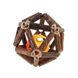 Іграшка YIWU для котів Кулька з дзвіночком дерев_яна 2,5см